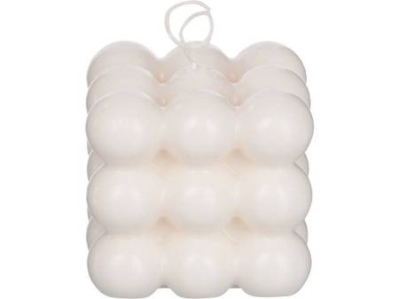 Свеча "шарики" без отдушки, белый