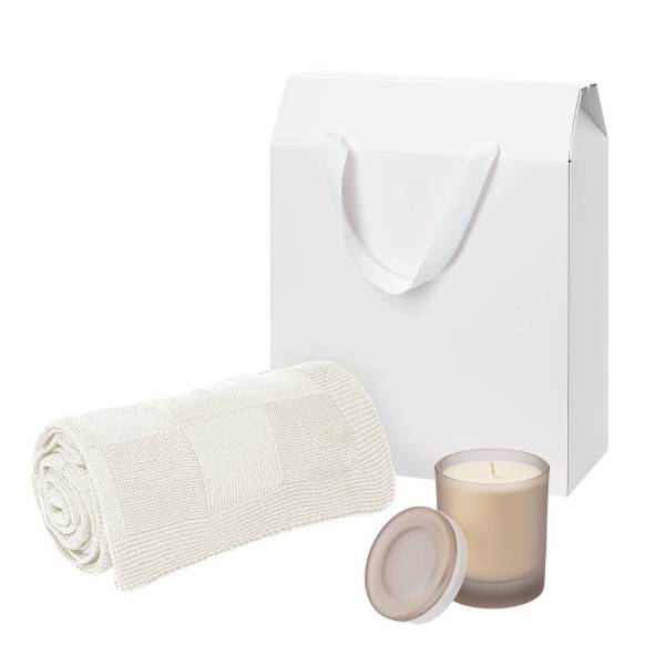 Подарочный набор Mizu, Fado, бежевый (свеча