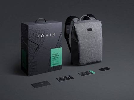 Антикражный бизнес рюкзак SnapPack для ноутбука 16", серый