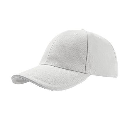 Бейсболка "LIBERTY SANDWICH",6 клиньев,сэндвич,металл.застежка,бежев. с синим,100% хлопок