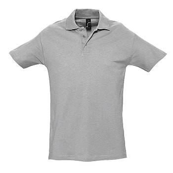 Рубашка поло мужская SPRING II, серый меланж, 3XL, 100% хлопок, 210/м2 Рубашка поло мужская SPRING II, серый меланж, 3XL, 100% хлопок, 210/м2
