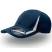 Бейсболка "JOGGING", 6 клиньев, застежка на липучке, темно-синий с белой полоской, 100% полиэстер, 