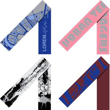 Шарф Tricksy Classic Net, XXL на заказ, акрил