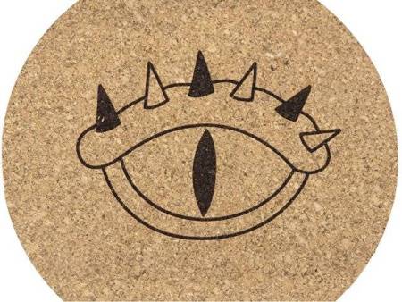 Набор костеров из пробки на подставке из пробки "Krock" (гравировка)