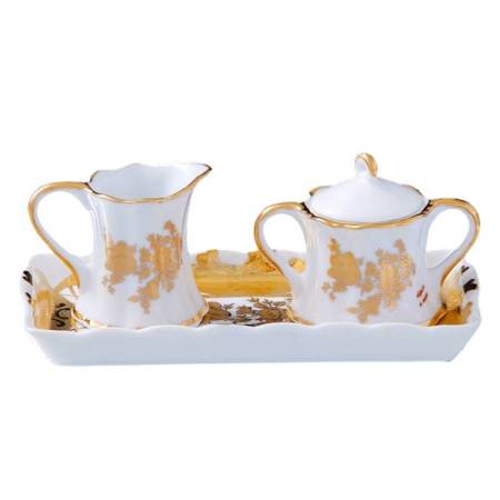 Набор &amp;quot;Мелисса&amp;quot; (молочник и сахарница на блюдце), 17 * 8,5 *7 см 167379