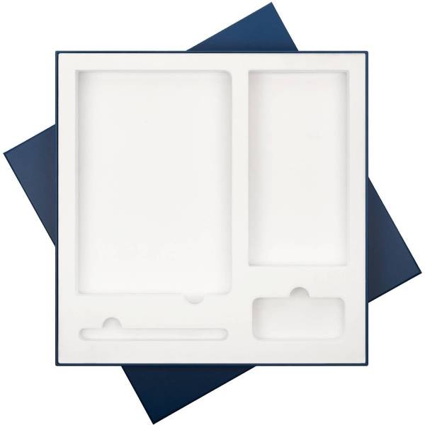 ПОДАРОЧНАЯ КОРОБКА ДЛЯ НАБОРА CИНЯЯ, 307*307 мм, светлый ложемент