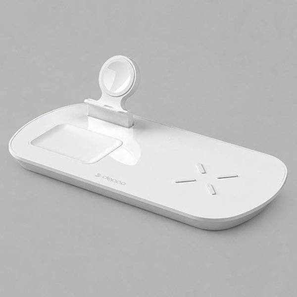Зарядная станция 3 в 1: iPhone, Apple Watch, Airpods, беспроводная, 17,5 Вт