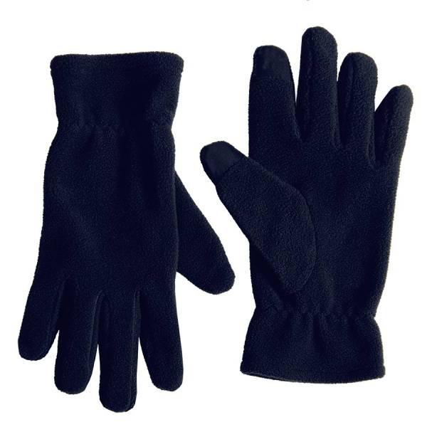 Перчатки флисовые сенсорные TRAIL, темно-серый,100% полиэстер