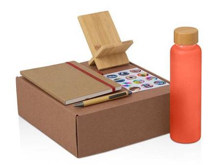 Набор «Wooden» с бутылкой, блокнотом, ручкой и подставкой для телефона 