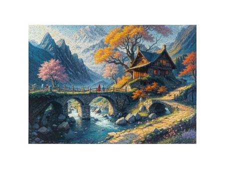 Деревянный пазл "Wonderhouse"