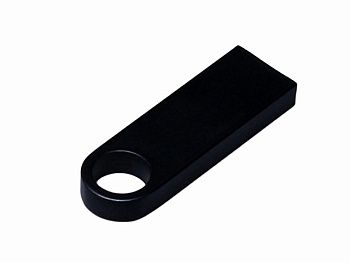 USB 2.0-флешка на 4 Гб с мини чипом и круглым отверстием, черный USB 2.0-флешка на 4 Гб с мини чипом и круглым отверстием, черный