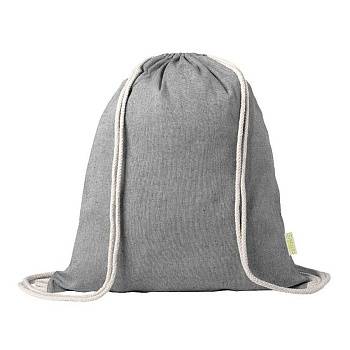 Рюкзак KONIM, черный, 42x38 см, 100% переработанный хлопок, 120 г/м2 Рюкзак KONIM, черный, 42x38 см, 100% переработанный хлопок, 120 г/м2