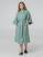 Халат вафельный женский Boho Kimono, зеленая мята, размер M (44-46)