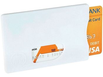 Защитный RFID чехол для кредитной карты "Arnox", белый Защитный RFID чехол для кредитной карты "Arnox", белый