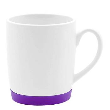 Кружка Make Me To Go, белая/фиолетовая