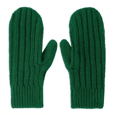 Варежки вязаные НАСВЯЗИ©, бежевый меланж, 30% шерсть