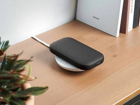 Внешний аккумулятор с беспроводной колонкой Powersound, черный