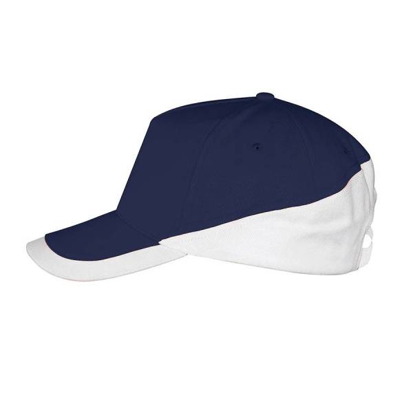 Бейсболка "BOOSTER", 5 клиньев, металлическая застежка, зеленый/желтый, 100% хлопок