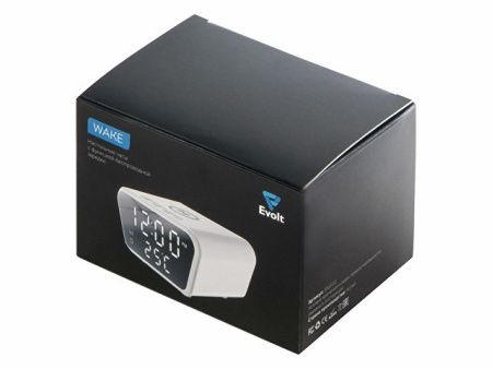 Настольные часы с функцией беспроводной зарядки "Wake", 10 Вт
