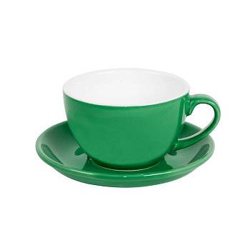 Чайная/кофейная пара CAPPUCCINO, зеленый, 260 мл, фарфор Чайная/кофейная пара CAPPUCCINO, зеленый, 260 мл, фарфор