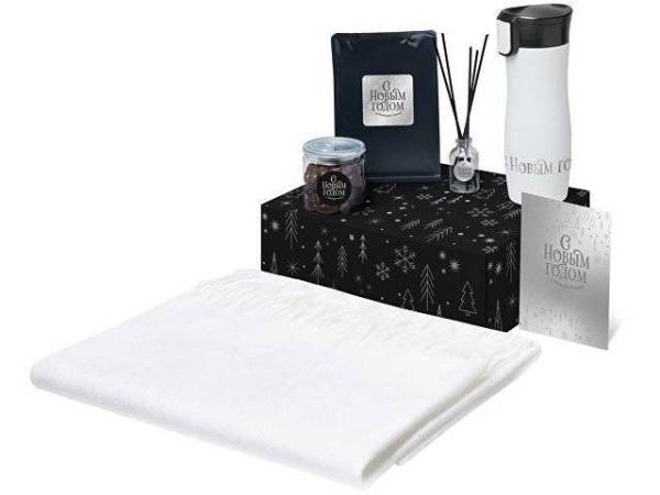 Подарочный набор «Re:Harmony» с палантином и термокружкой