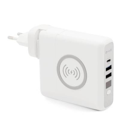 Внешний аккумулятор Gemini с беспроводной зарядкой и сетевым адаптером, 10000 mAh