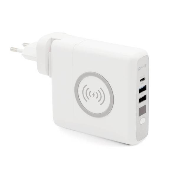 Внешний аккумулятор Gemini с беспроводной зарядкой и сетевым адаптером, 10000 mAh