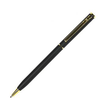 SLIM, ручка шариковая, чёрный/золотистый, металл SLIM, ручка шариковая, чёрный/золотистый, металл
