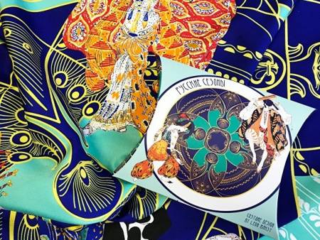 Платок "Русские сезоны. Леон Бакст"