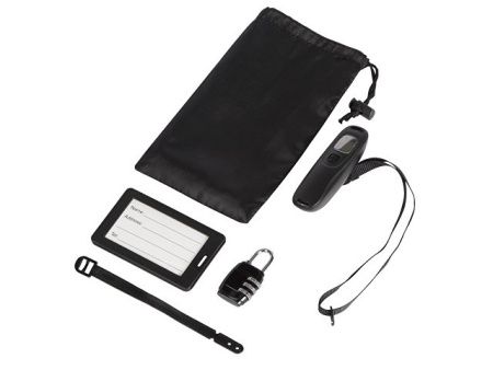 Набор для путешествия: весы, замок, бирка "World"