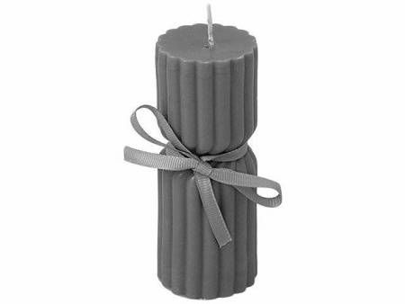 Набор свечей с гранями "Vela", темно-серый, белый