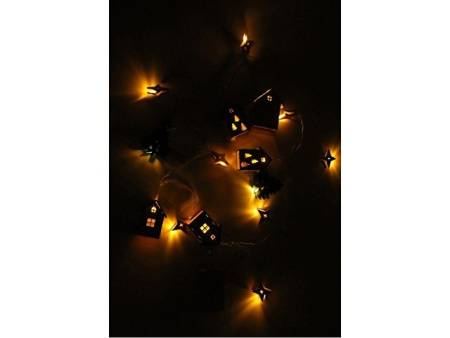 Елочная гирлянда с лампочками "Новогодняя" цветная