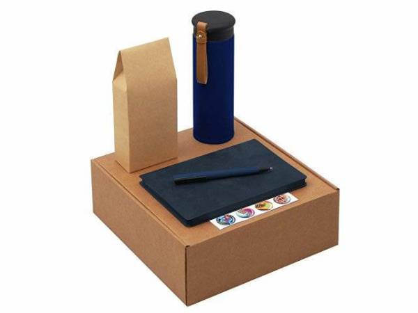 Набор «Draftea» с блокнотом, ручкой, термосом и чаем