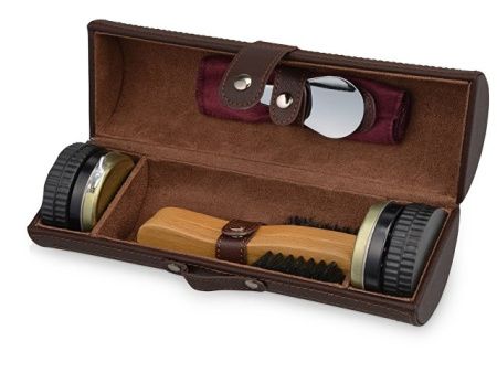 Набор для чистки обуви "Сапфир", коричневый