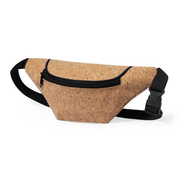 Сумка на пояс "Nussa", 31x13 см, светло-коричневый, осн.ткань: пробковое дерево
