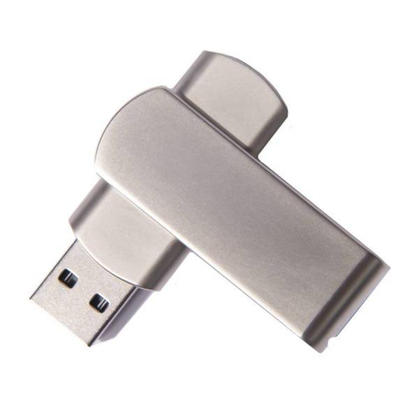 USB flash-карта SWING METAL (32Гб), серебристая, 5,3х1,7х0,9 см