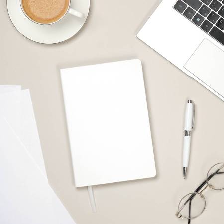 Ежедневник Galaxy недатированный, гибкая обложка, белый