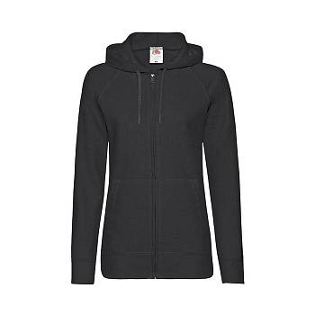 Толстовка без начеса "Ladies Lightweight Hooded Sweat", черный, XS, 80% х/б 20% полиэстер, 240 г/м2 Толстовка без начеса "Ladies Lightweight Hooded Sweat", черный, XS, 80% х/б 20% полиэстер, 240 г/м2
