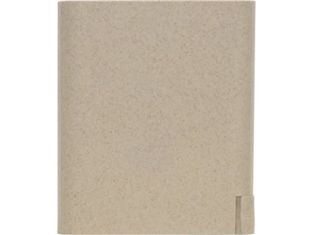 Настольный органайзер Cubic из пшеничного волокна с функцией беспроводной зарядки и выходами USB