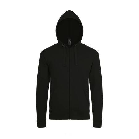 Толстовка мужская на молнии с капюшоном STONE, белый, XS, 50% хлопок, 50% полиэстер