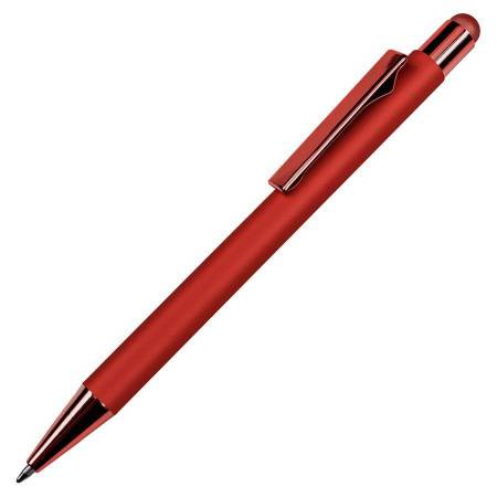 Ручка шариковая FACTOR COLOR со стилусом, зеленый, металл, пластик