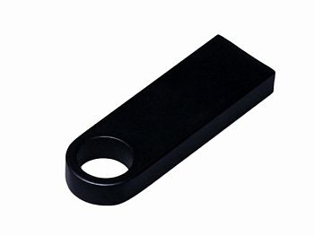 USB 2.0-флешка на 64 Гб с мини чипом и круглым отверстием, черный USB 2.0-флешка на 64 Гб с мини чипом и круглым отверстием, черный