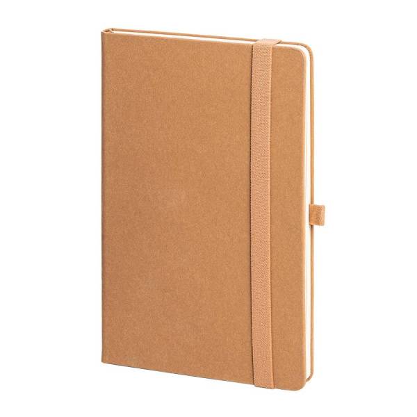 Бизнес-блокнот TERRI, A5, бежевый, твердая обложка, рециклированная бумага