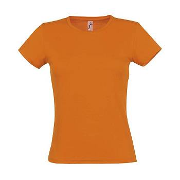 Футболка женская MISS, оранжевый, S, 100% хлопок, 150 г/м2 Футболка женская MISS, оранжевый, S, 100% хлопок, 150 г/м2