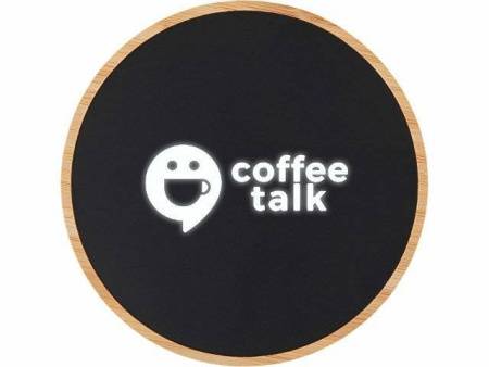 Беспроводное зарядное устройство с подсветкой лого «Reedia S3», 15 Вт, бамбук, черный