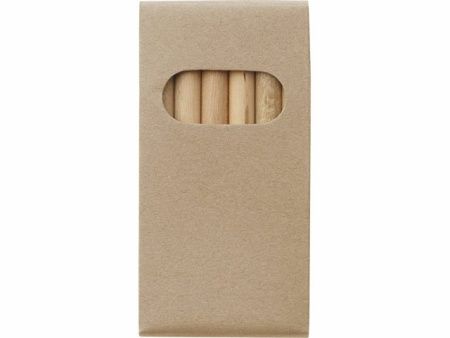 Набор карандашей для раскрашивания Artemaa с 6 предметами, натуральный