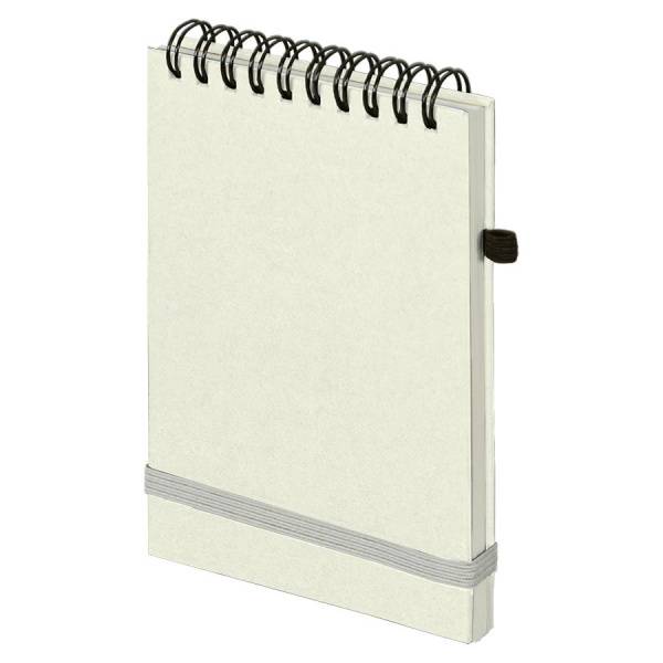 Блокнот на спирали MEMO PAD, размер 95х145 мм, бежевый