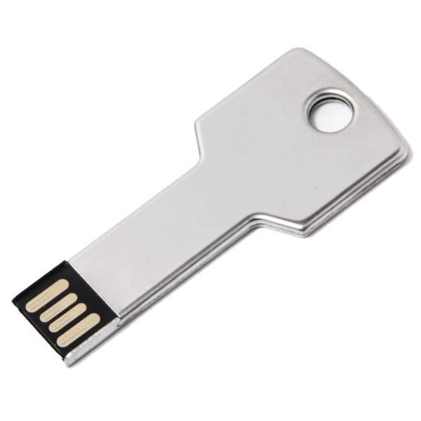 USB flash-карта KEY (16Гб), серебристая, 5,7х2,4х0,3 см
