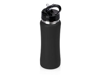 Бутылка для воды "Bottle C1", сталь, soft touch, 600 мл, черный Бутылка для воды "Bottle C1", сталь, soft touch, 600 мл, черный