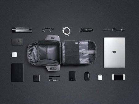 Водостойкий антикражный рюкзак Hipack для ноутбука 15.6", черный